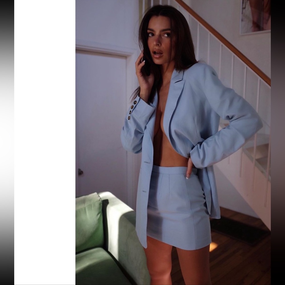 Inamorata Light Blue Mini Skirt